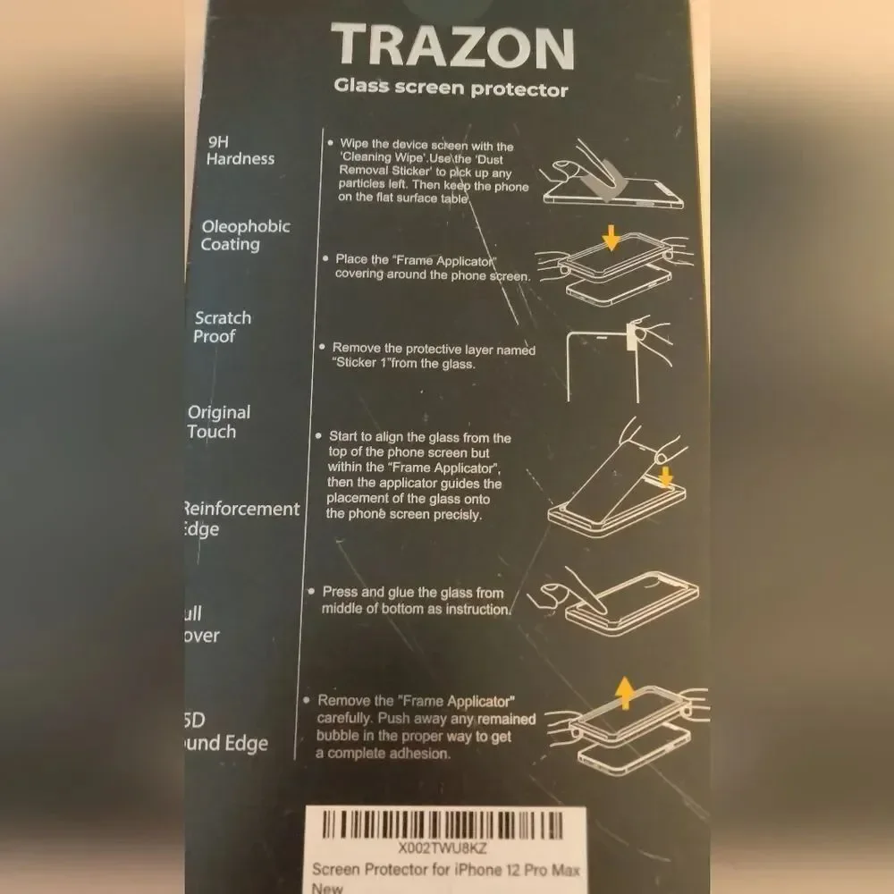 3 Pack Glass Screen Protector & Tempered Glass